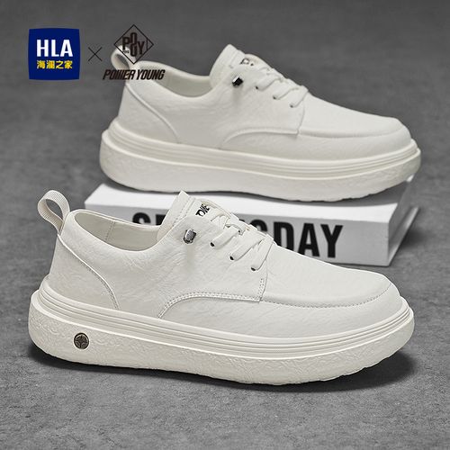HLA/海澜之家男鞋2026新款春季百搭轻便休闲板鞋男士软底爆款潮鞋主图