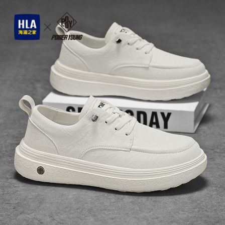 HLA/海澜之家男鞋2026新款春季百搭轻便休闲板鞋男士软底爆款潮鞋