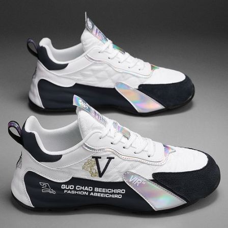 轻奢真皮透气运动休闲鞋包底老爹鞋百搭板鞋男韩版学生情侣鞋子