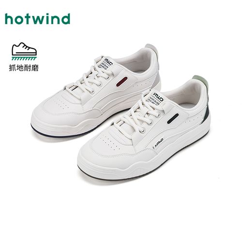 热风男鞋2026年春季男休闲板鞋平底百搭小白鞋子慢跑鞋H14M26531主图