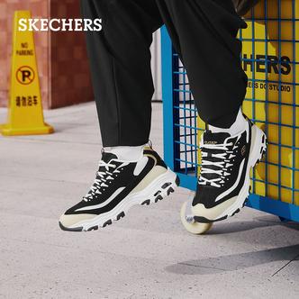 Skechers斯凯奇春季新款男鞋熊猫鞋厚底增高缓震舒适老爹鞋894268主图