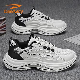 德尔惠男鞋夏季新款防滑跑步运动鞋户外软底百搭潮流时尚休闲鞋