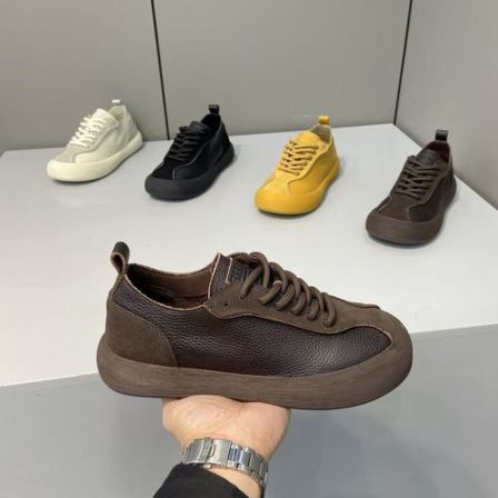 新款男士舒适优质皮面低帮系带休闲时尚男鞋（皮鞋码）BLH1105