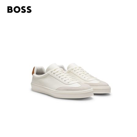 【贝克汉姆联名】BOSS博斯男士26年夏季新款撞色休闲德训鞋50549408