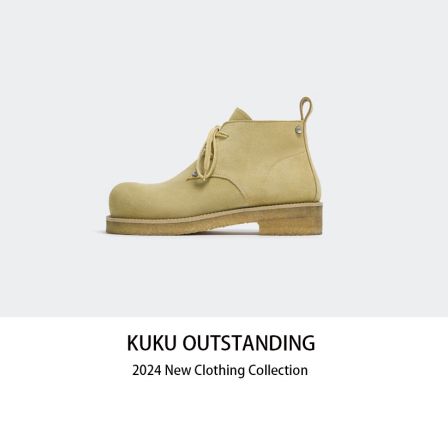 KUKU美式复古米奇圆头内里增高马丁靴大头鞋Cleanfit磨砂德比鞋男