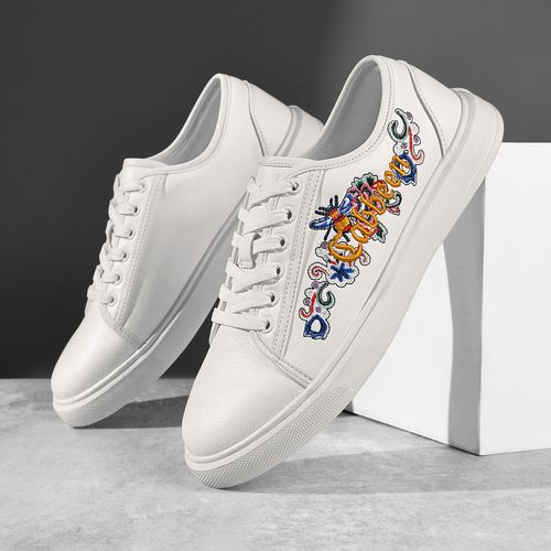 卡宾男生鞋子2026新款春厚底耐磨白色休闲板鞋男士潮流百搭小白鞋主图