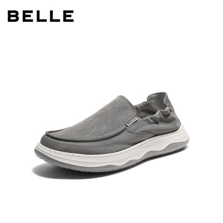 网孔透气舒适布鞋男2026新款夏厚底增高一脚蹬休闲鞋9BM01BM6