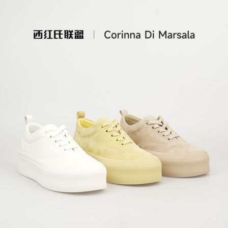 【西红氏联盟】26年春季新款厚底增高百搭系带休闲鞋女款跟高5cm