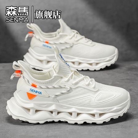 森马男鞋春季新款飞织透气舒适休闲运动鞋学生时尚百搭休闲老爹鞋