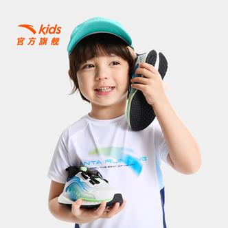 追风8安踏儿童男小童跑鞋2026夏新款透气儿童旋钮运动鞋防滑跑鞋主图