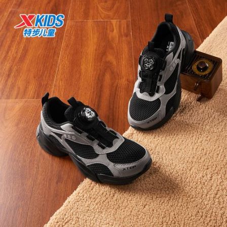 特步儿童夏季款大网跑鞋中大童轻便透气防滑休闲鞋674215329006