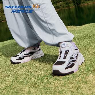 Skechers斯凯奇儿童旋钮运动鞋春季新款大童防滑老爹鞋时尚女童鞋