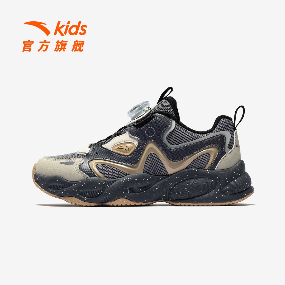 星芒安踏儿童男大童休闲鞋2026年新款犟弹旋钮青少年老爹鞋休闲鞋主图