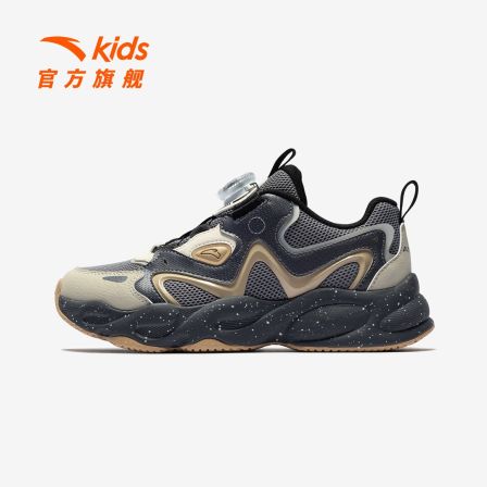星芒安踏儿童男大童休闲鞋2026年新款犟弹旋钮青少年老爹鞋休闲鞋