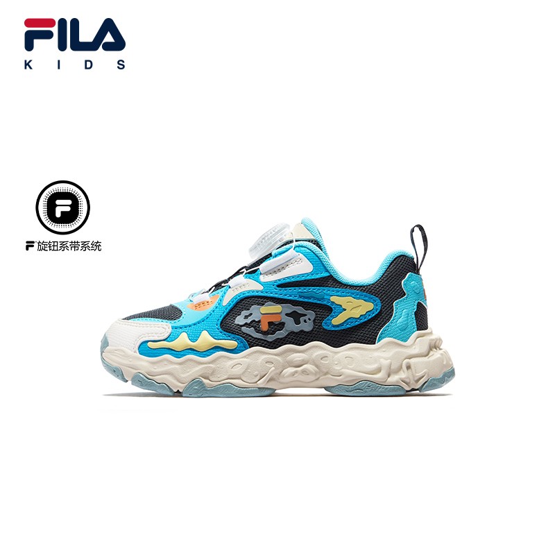 【小璐专属】【化石鞋】斐乐儿童26年新款童鞋运动舒适时尚复古跑鞋K14B611107主图