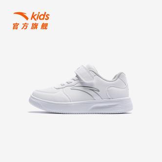 安踏儿童男女小童板鞋2025年新款上新舒适防滑耐磨儿童经典小白鞋