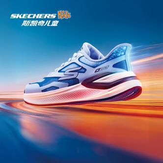 斯凯奇官方超感YOUNG跑鞋男童鞋春季闪穿鞋一脚蹬运动鞋405367L主图