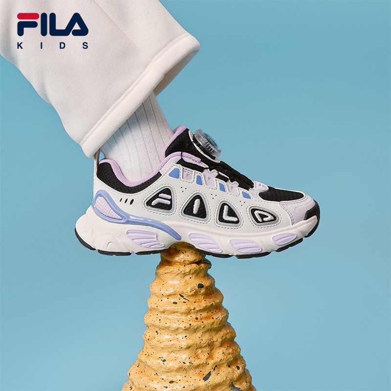 【斐乐儿童秒角鞋】2026年春季新款儿童复古运动跑鞋小童K14B541101主图