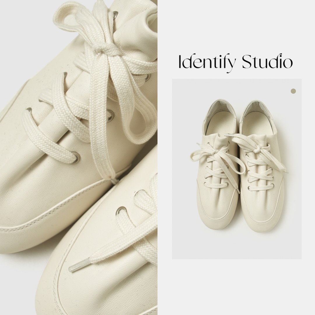 IDENTIFY香香百搭柔软真皮绵羊皮平底小单鞋休闲鞋26SSN022627主图