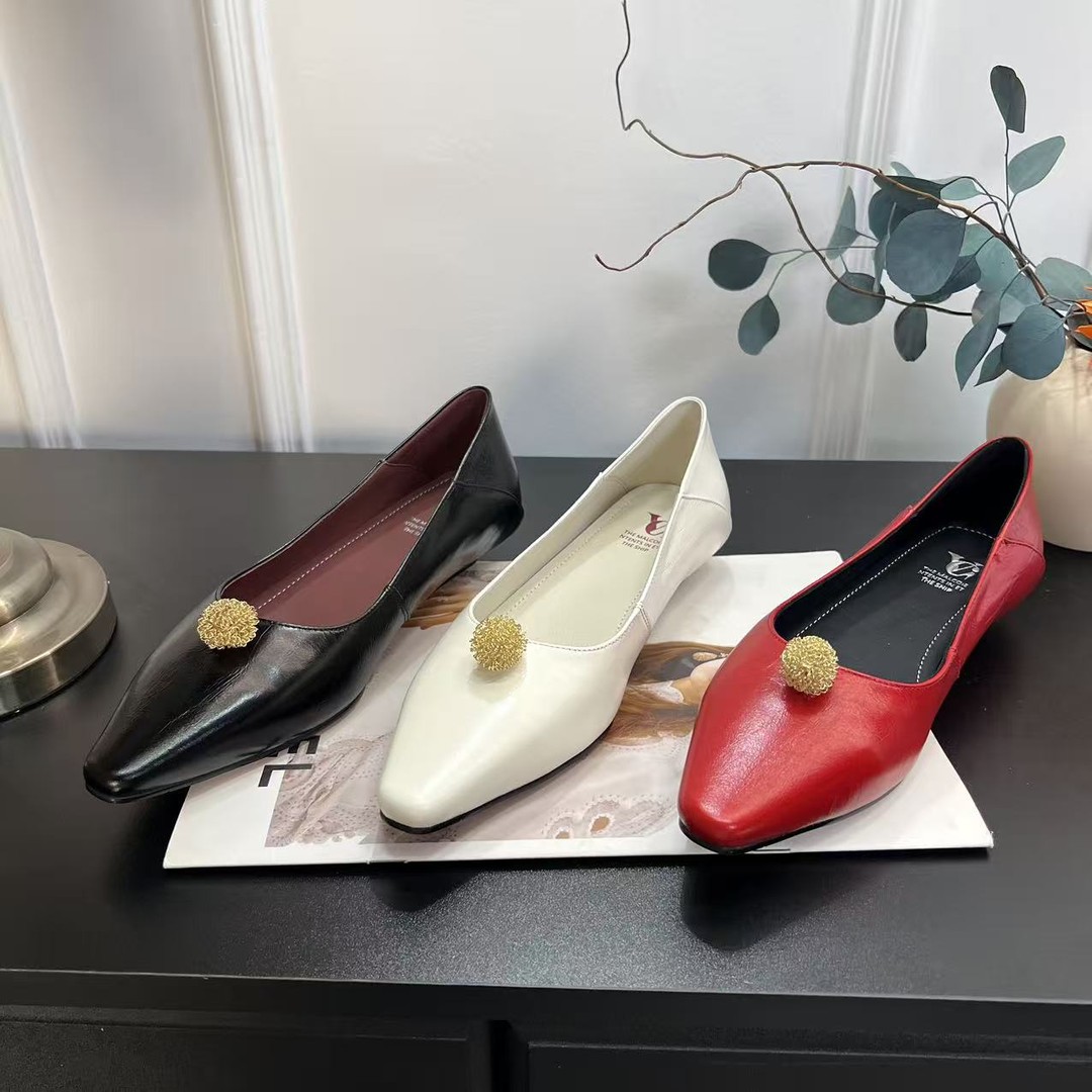 【Timelesss】2026春季新款扣件牛皮百搭气低跟内增高浅口单鞋4cm主图