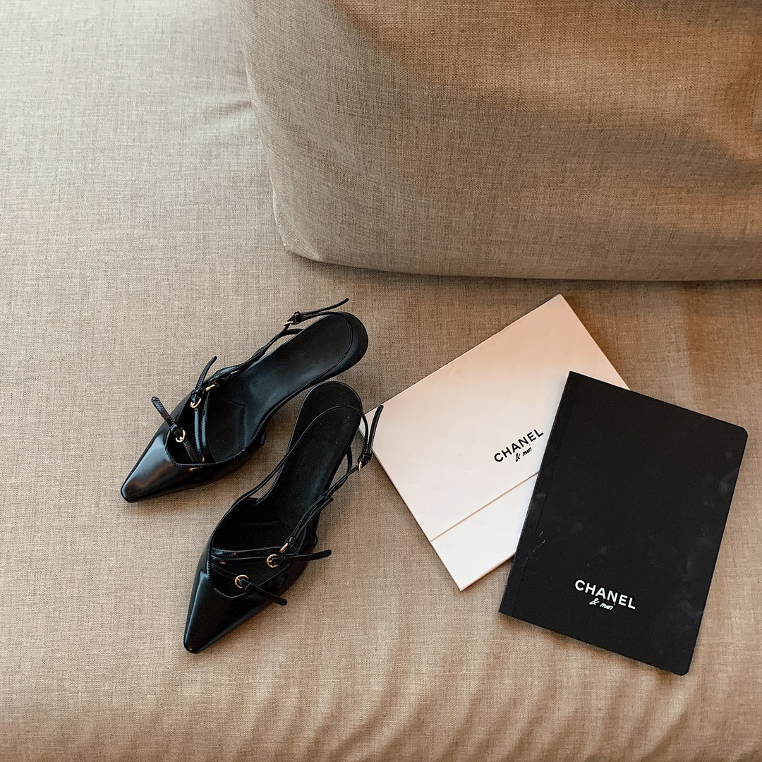 高奢头层小牛皮 舒适优雅尖头细高跟鞋娇生惯养的美主图