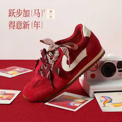 【衣璇儿】百丽树莓糖德训阿甘鞋女2026春内增高运动休闲鞋F1P1DAM6主图