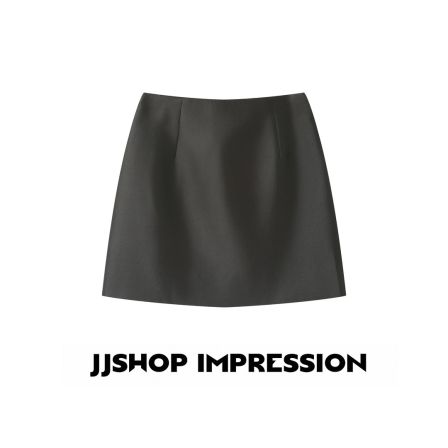 【深灰短裙】JJSHOP IMPRESSION显瘦气质高腰时尚百搭休闲