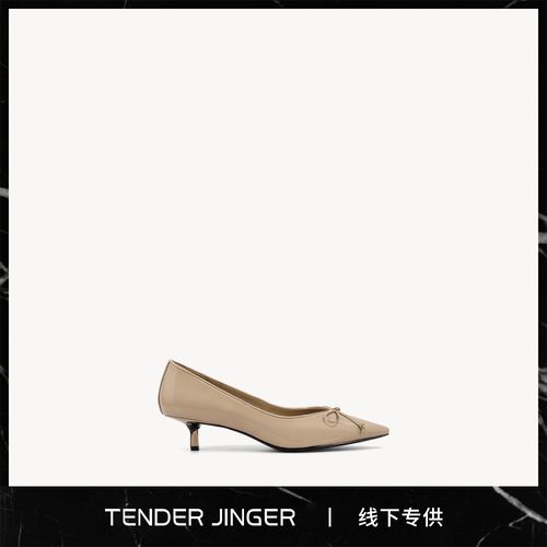 Tender Jinger｜线下专供 2026春季新款胎牛漆皮单鞋高跟鞋ZS1311主图
