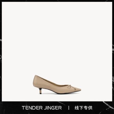 Tender Jinger｜线下专供 2026春季新款胎牛漆皮单鞋高跟鞋ZS1311