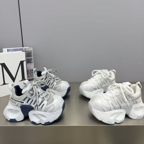 四季新款松糕厚底增高轻奢气质原创设计透气百搭舒适高档老爹鞋女主图