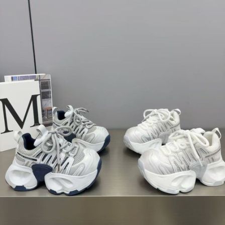 四季新款松糕厚底增高轻奢气质原创设计透气百搭舒适高档老爹鞋女