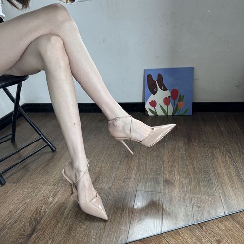 裸色高跟鞋女不累脚高级感细跟单鞋夏季黑色凉鞋女款2025新款爆款主图