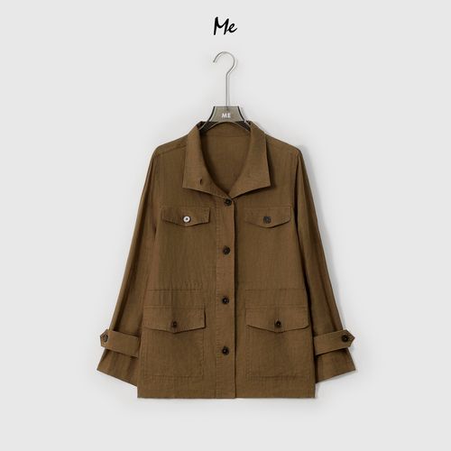 ME【老友记】100汉麻空气感筋骨高智显瘦时尚百搭休闲外套MEHS0501主图