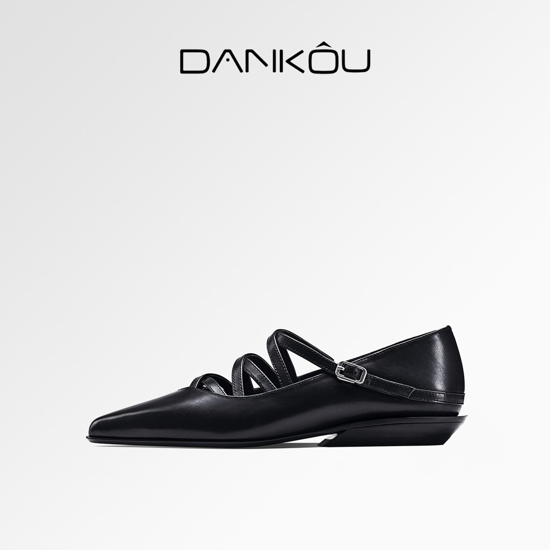 DANKOU丹蔻时尚芭蕾舞绑带风玛丽珍女单鞋主图
