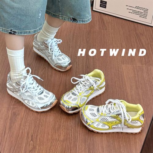 Hotwind/热风2026新款春夏新系编织风运动德训鞋女百搭潮流休闲鞋主图