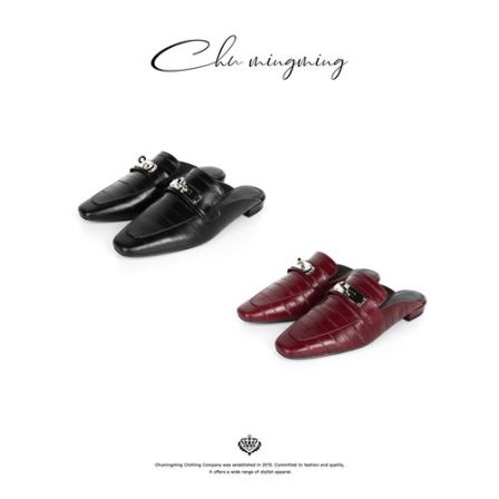 【CHUMINGMING】法式平底穆勒拖鞋XZ2601-YP