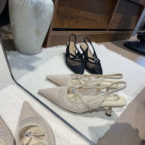 Y26T5701法式透气后空尖头高跟女凉鞋夏季新款镂空细跟凉鞋浅口主图