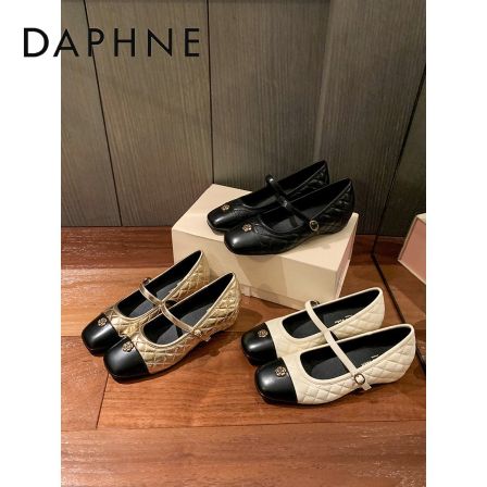 达芙妮2026新款小香风内增高玛丽珍女鞋复古法式通勤平底单鞋LL