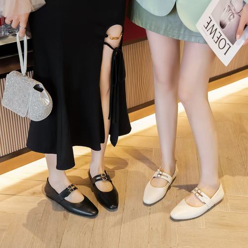 新款真皮软底软面女款单鞋MY-8218主图