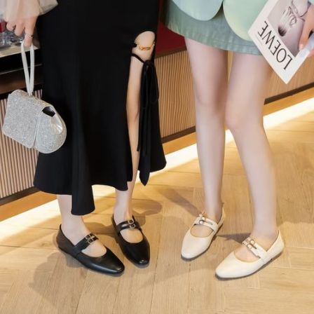 新款真皮软底软面女款单鞋MY-8218