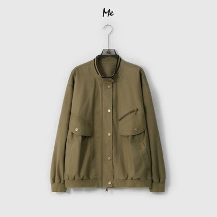 【格罗夫】100棉复古酷飒中性显瘦时尚百搭宽松休闲外套MESA1359