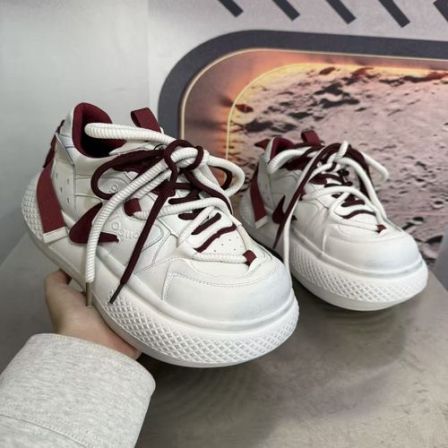 9666-11新款2026圆头系带韩版简约休闲板鞋潮流百搭ins