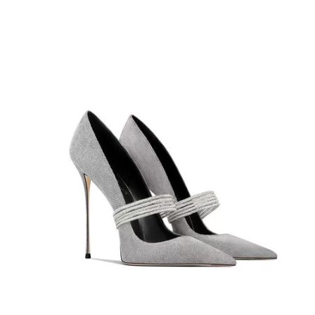 浅口细跟女鞋水钻气质绝美百搭宴会设计感小众秋冬新款尖头高跟鞋