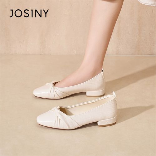 卓诗尼2026春季法式单鞋夏季一脚蹬鞋春夏款平底休闲低跟女鞋夏季主图