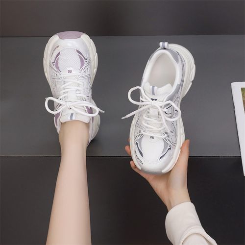 网面老爹鞋女2026新款春夏薄款透气轻便软底超轻厚底跑步运动鞋主图