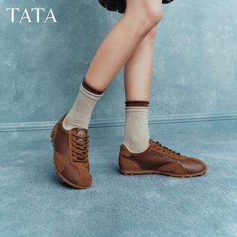 TATA他她2026春新款复古时尚阿甘鞋休闲运动鞋平底德训鞋SYX01AM6主图