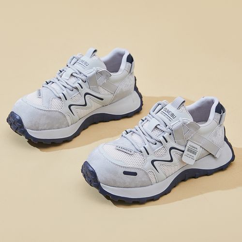 厚底老爹鞋女2026年春季新款时尚潮流增高阿甘鞋运动休闲单鞋子主图