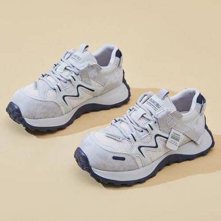 厚底老爹鞋女2026年春季新款时尚潮流增高阿甘鞋运动休闲单鞋子