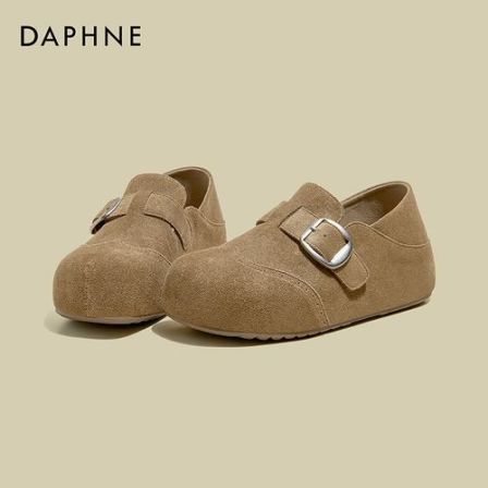 达芙妮复古内增高勃肯鞋女2026春季新款厚底小众高级时尚两穿单鞋