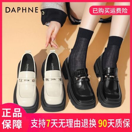 达芙妮2026春夏季新款弹性良好一脚蹬乐福鞋适合商务场合穿搭
